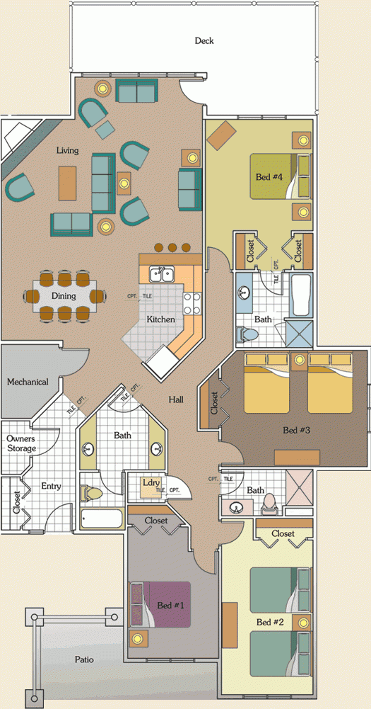 4 Bedroom Floorplan