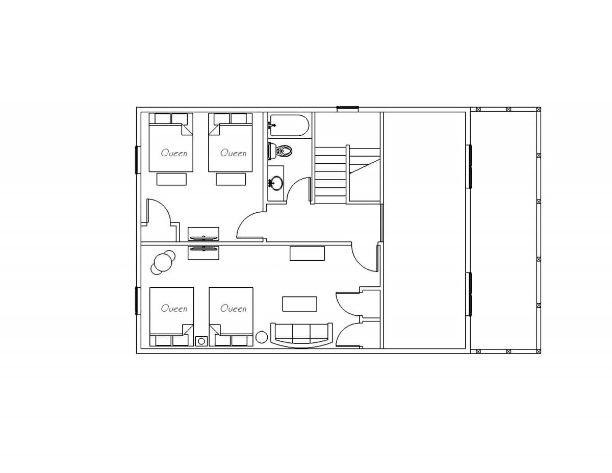 6 Bedroom Upper Level