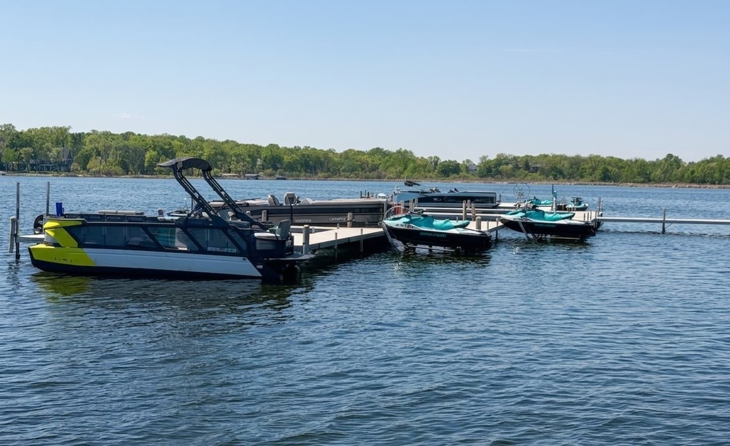 Marina Docks with Boats